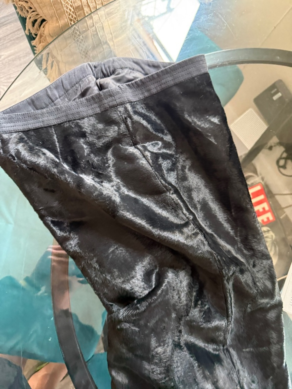 Viktor & Rolf Black Vegan Pony Fur Midi Pencil Skirt, Size 40 (sample) - Picture 2 of 9